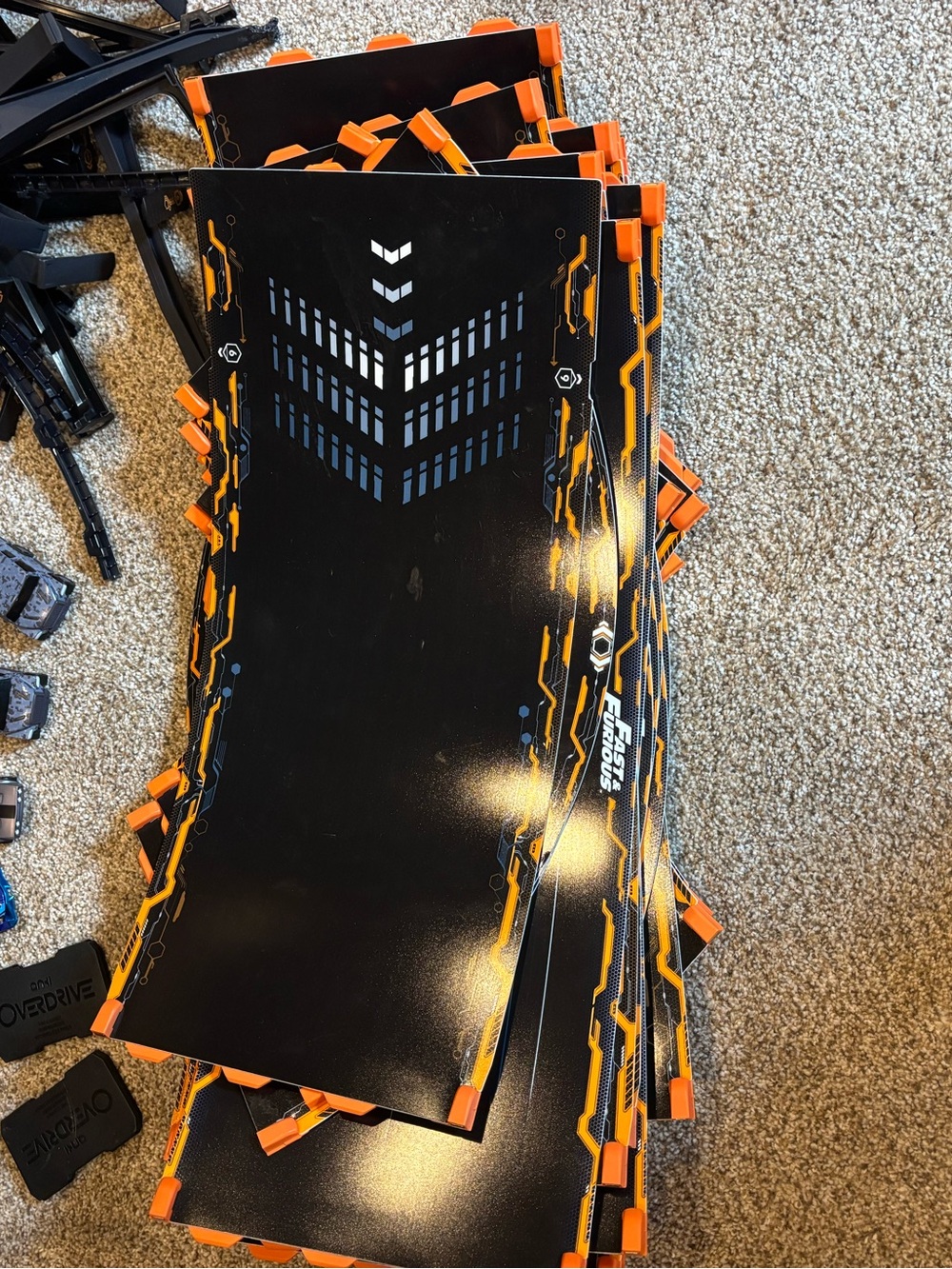 Anki overdrive Black & Orange Racing Track Panel - Fast & Furious Graphic